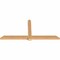 Ekena Millwork Eugene Smooth Timber Gable Bracket, Western Red Cedar, 96"W x 44"H x 3 1/2"D x 5 1/2"F, 11/12 Pitch GBW096X44X0406EUG00SWR - alternate 2